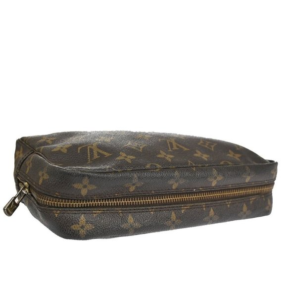 Auth LOUIS VUITTON Trousse Toilette 23 Clutch Hand Bag Monogram Brown - Picture 10 of 16